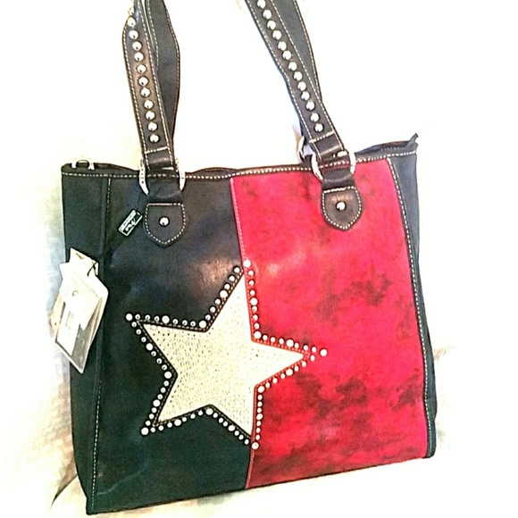 Montana West Handbags - Star Studded Leather Purse (conceal & carry)
